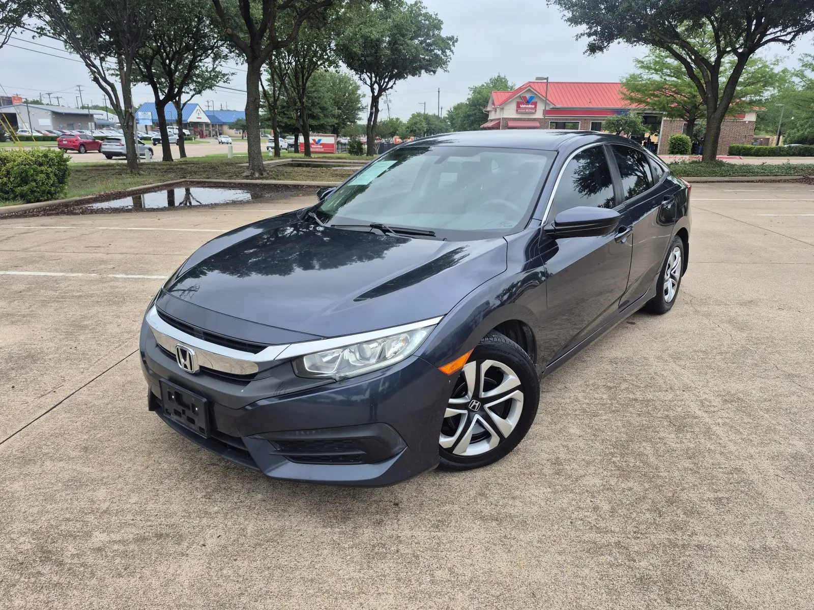 Gray 2016 HONDA CIVIC LX for sale in Fort Worth, TX