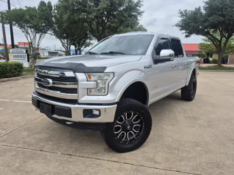 Silver 2015 FORD F-150 LARIAT for sale in Fort Worth, TX
