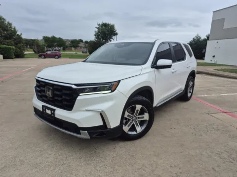 White 2023 HONDA PILOT EX-L W/REAR CAPTAIN'S CHAIRS for sale in Fort Worth, TX