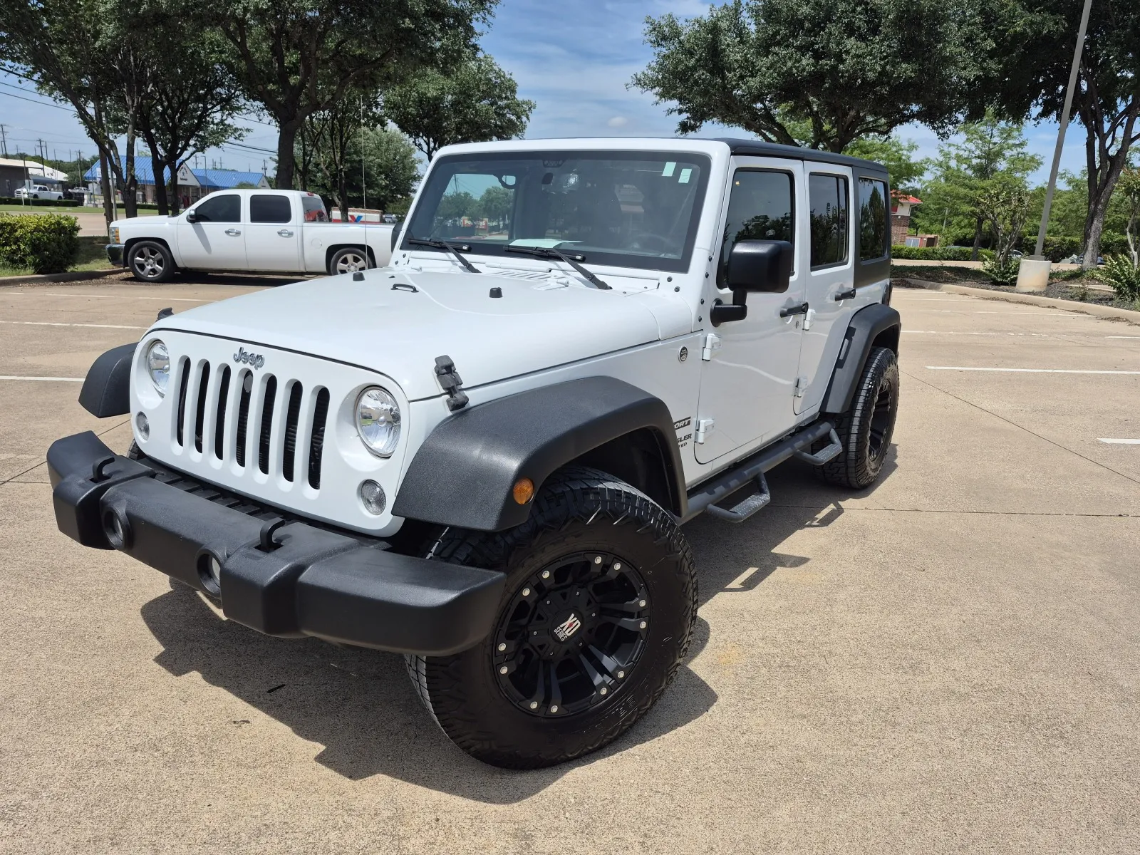 White 2015 JEEP WRANGLER UNLIMI SPORT for sale in Fort Worth, TX