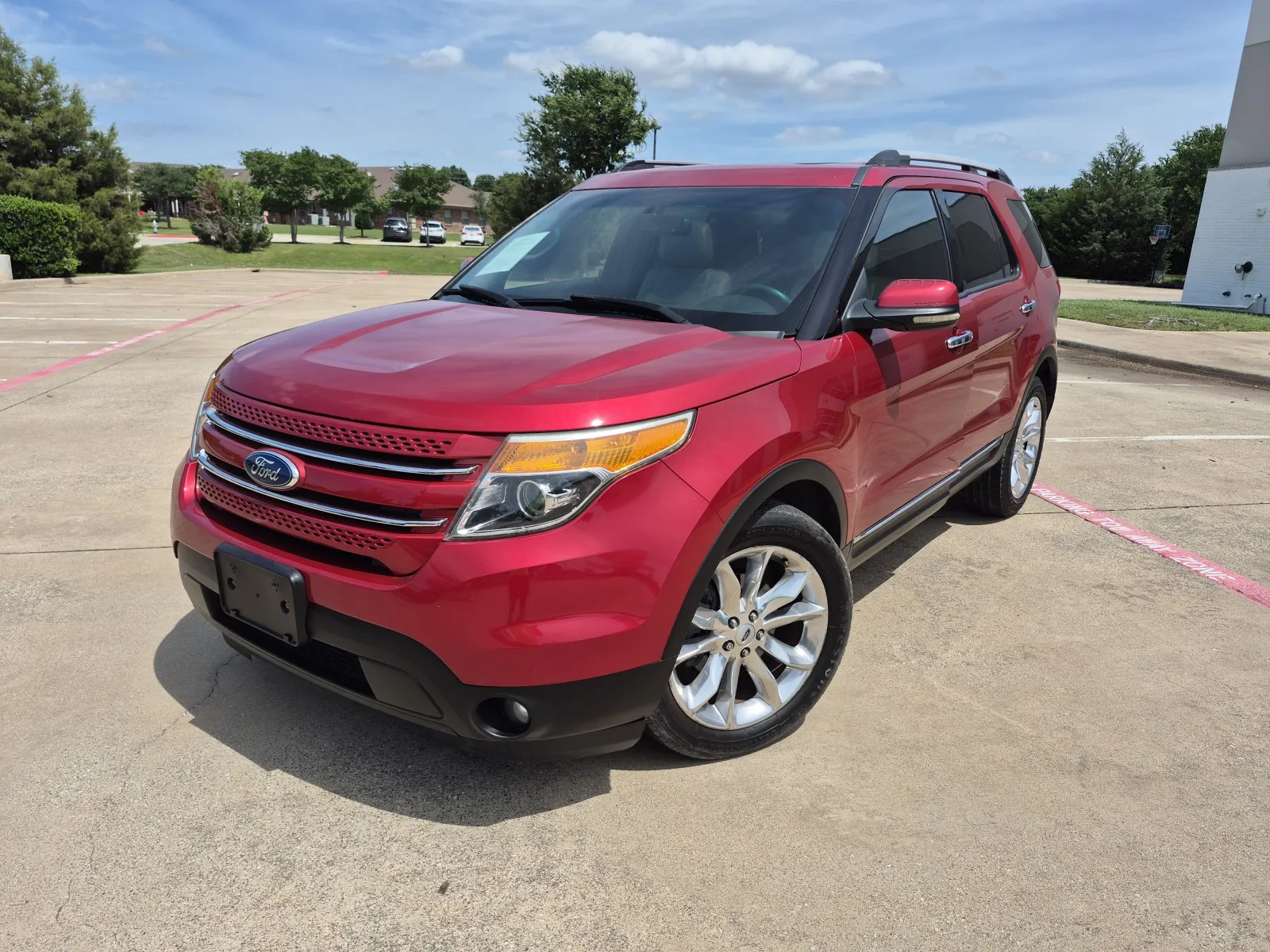 Red 2012 FORD EXPLORER LIMITED for sale in Fort Worth, TX