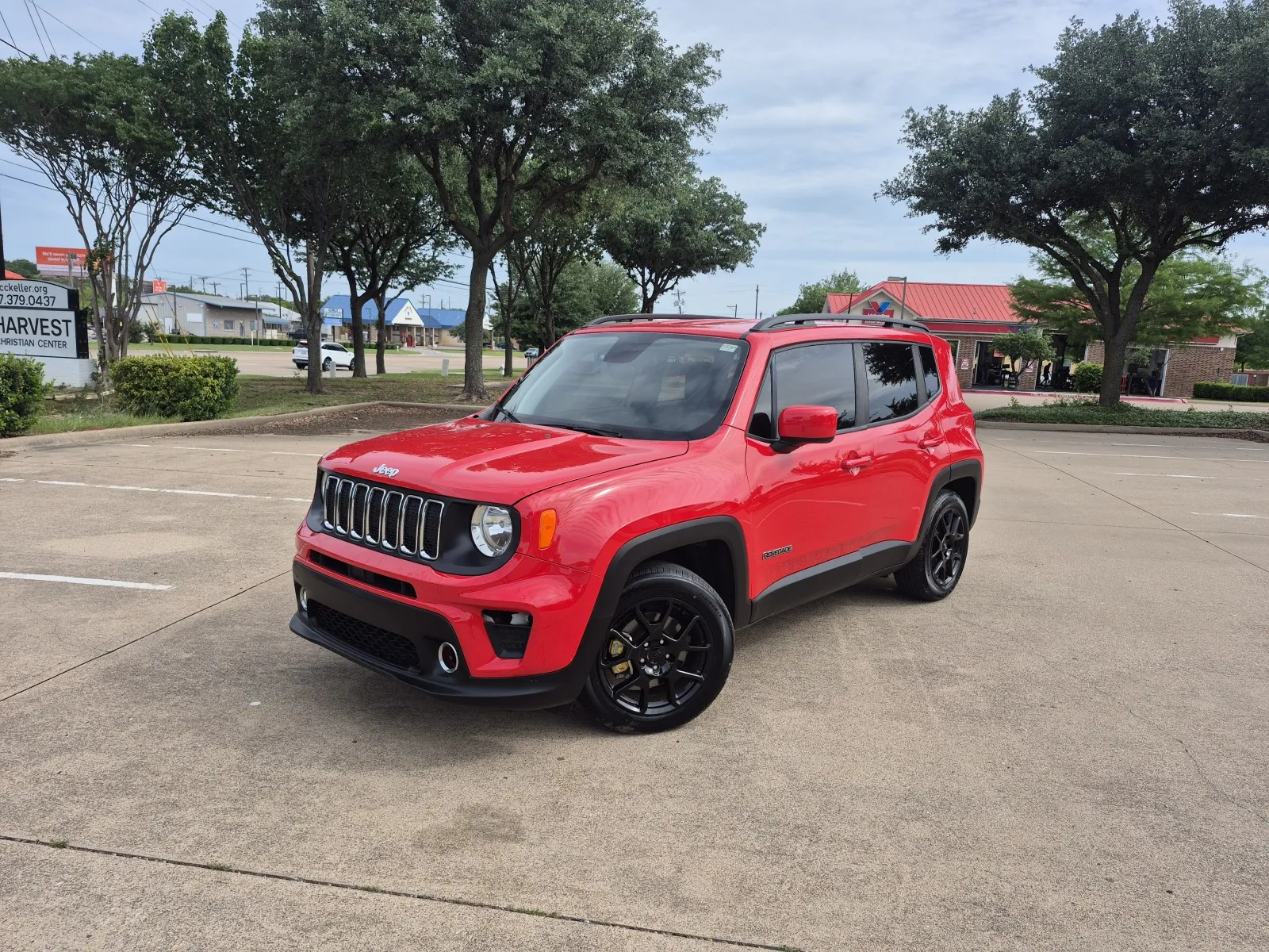 Red 2019 JEEP RENEGADE LATITUDE for sale in Fort Worth, TX