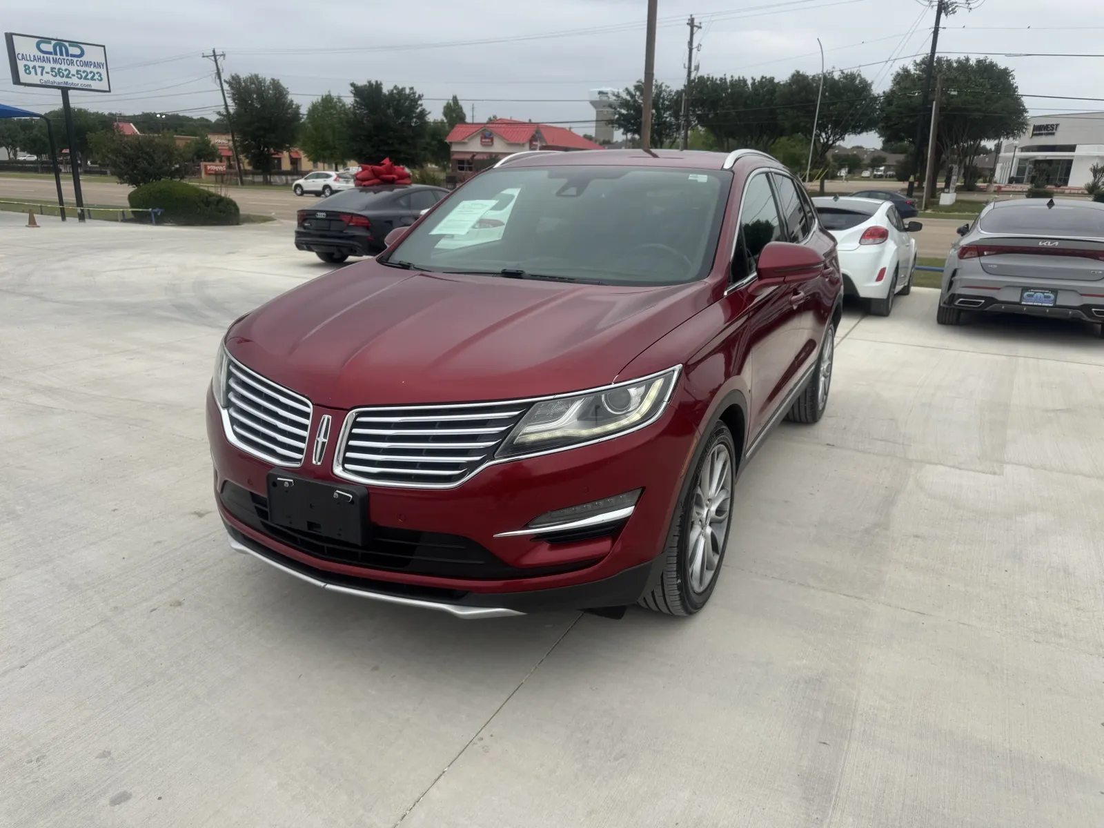 Red 2015 LINCOLN MKC BASE for sale in Fort Worth, TX
