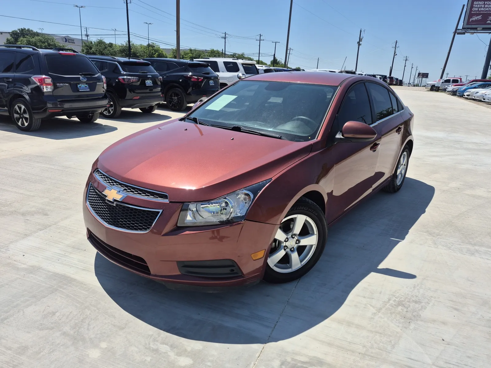 Red 2012 CHEVROLET CRUZE LT for sale in Fort Worth, TX