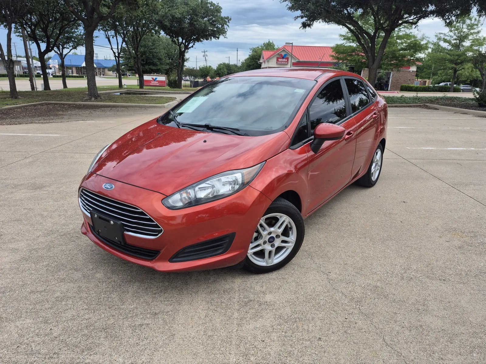 Orange 2018 FORD FIESTA SE for sale in Fort Worth, TX