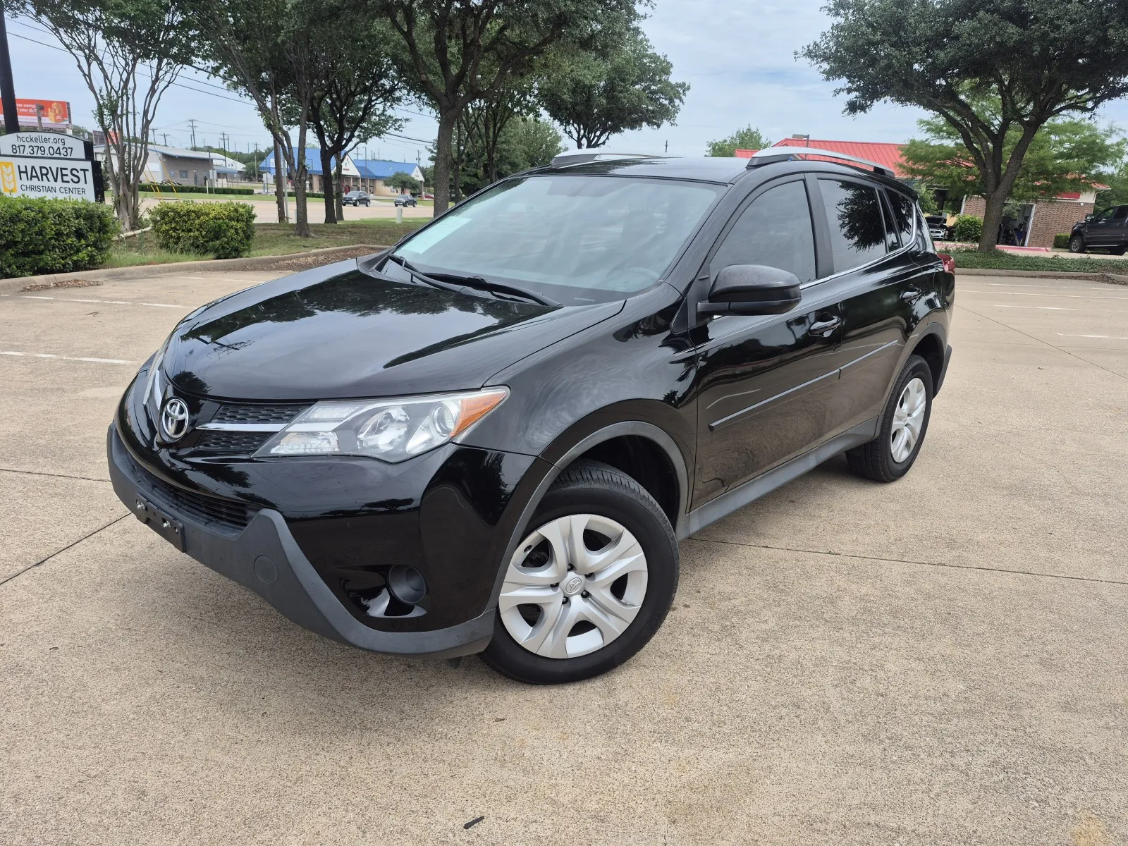 Black 2014 TOYOTA RAV4 LE for sale in Fort Worth, TX