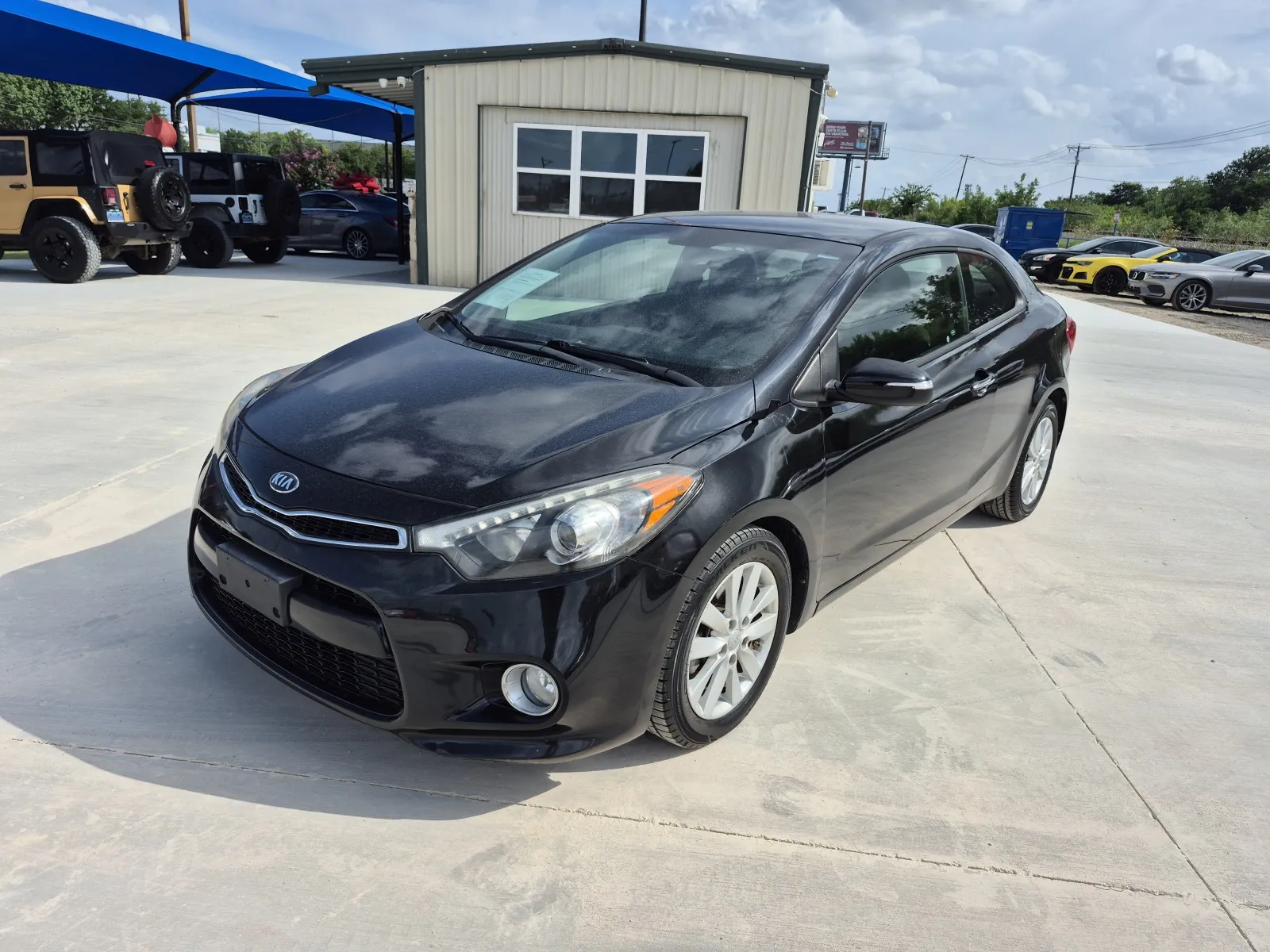 Black 2015 KIA FORTE KOUP EX for sale in Fort Worth, TX
