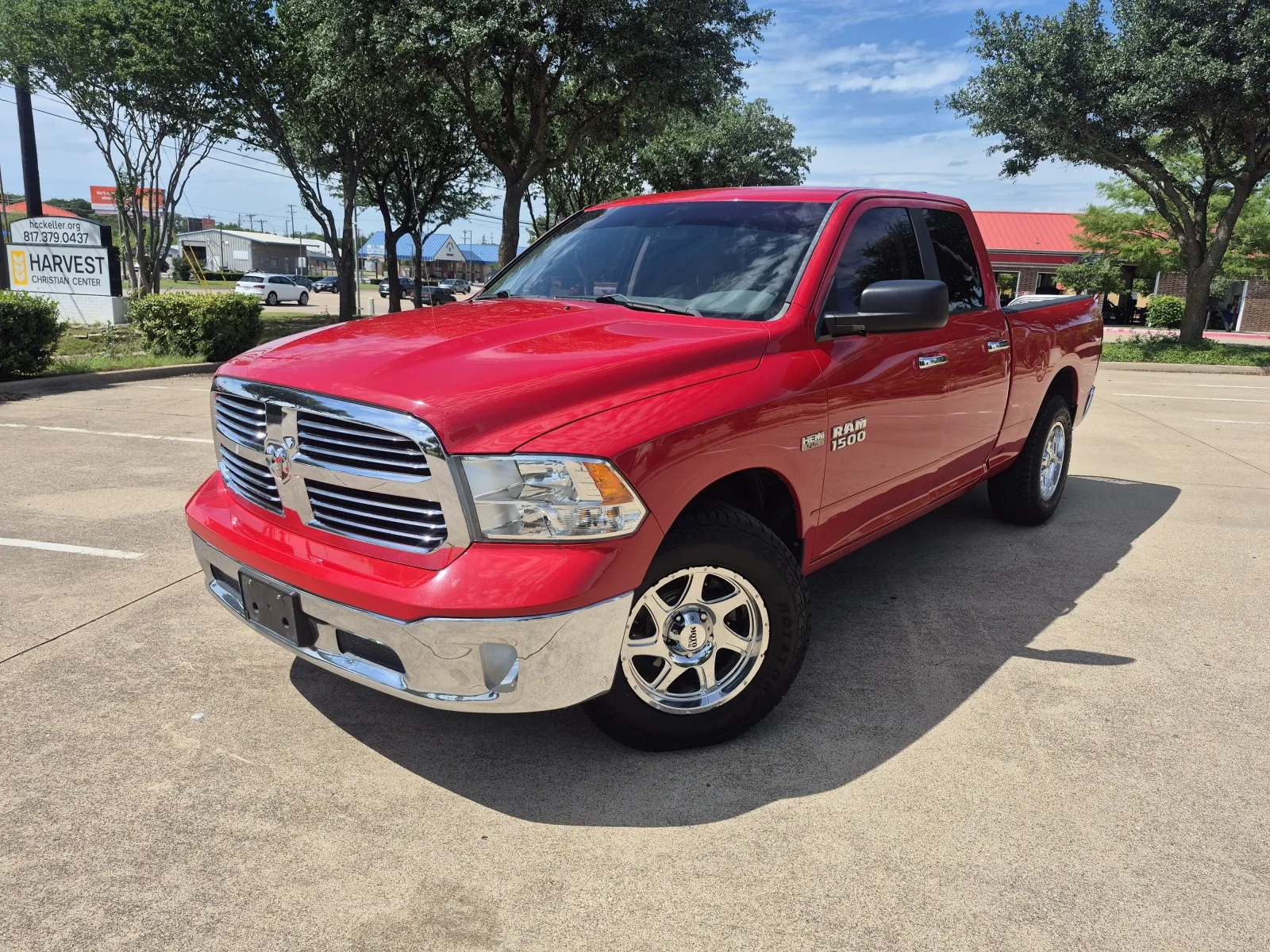 Red 2015 RAM 1500 SLT for sale in Fort Worth, TX