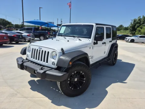 White 2015 JEEP WRANGLER UNLIMI SPORT for sale in Fort Worth, TX