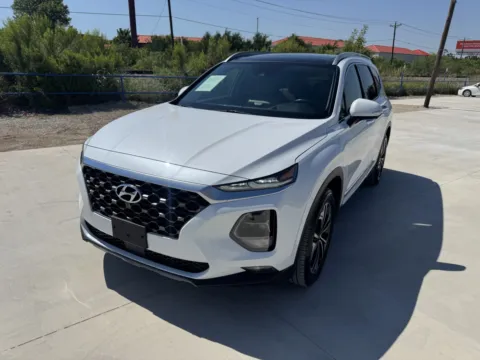White 2019 HYUNDAI SANTA FE ULTIMATE for sale in Fort Worth, TX