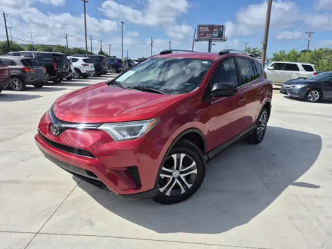Red 2017 TOYOTA RAV4 LE for sale in Fort Worth, TX
