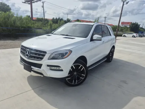 White 2014 MERCEDES-BENZ M-CLASS ML 350 4MATIC for sale in Fort Worth, TX