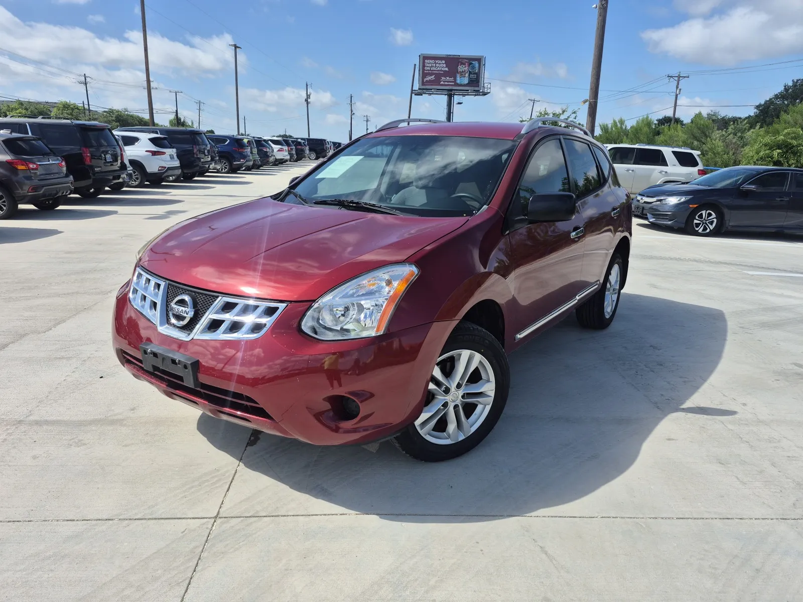 Red 2015 NISSAN ROGUE SELECT S for sale in Fort Worth, TX
