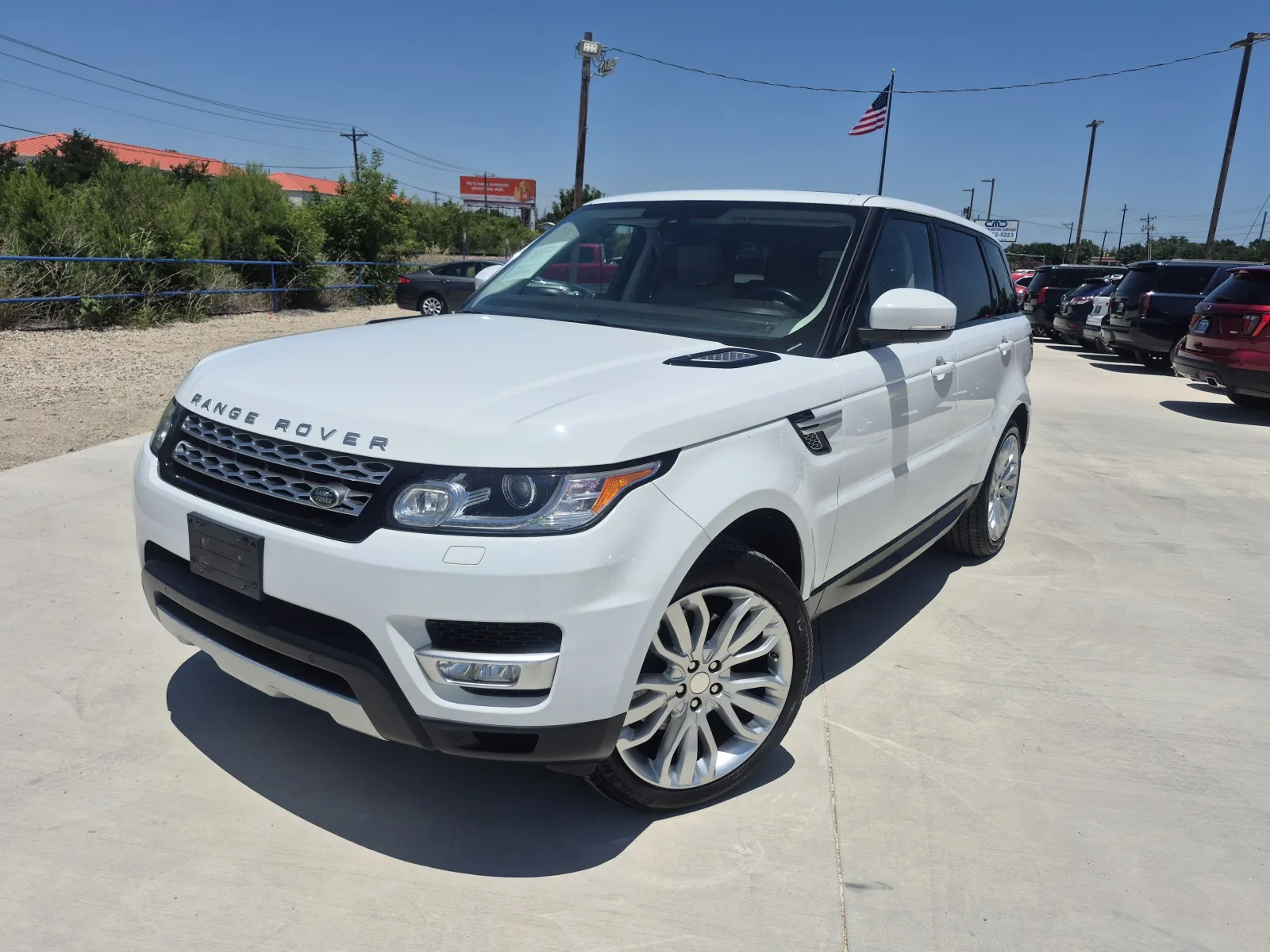 White 2015 LAND ROVER RANGE ROVER SPO HSE for sale in Fort Worth, TX