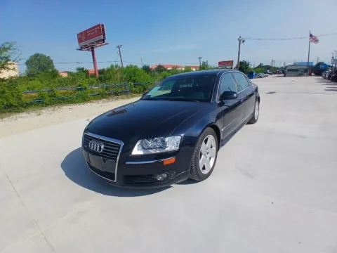 Blue 2007 AUDI A8 L QUATTRO for sale in Fort Worth, TX