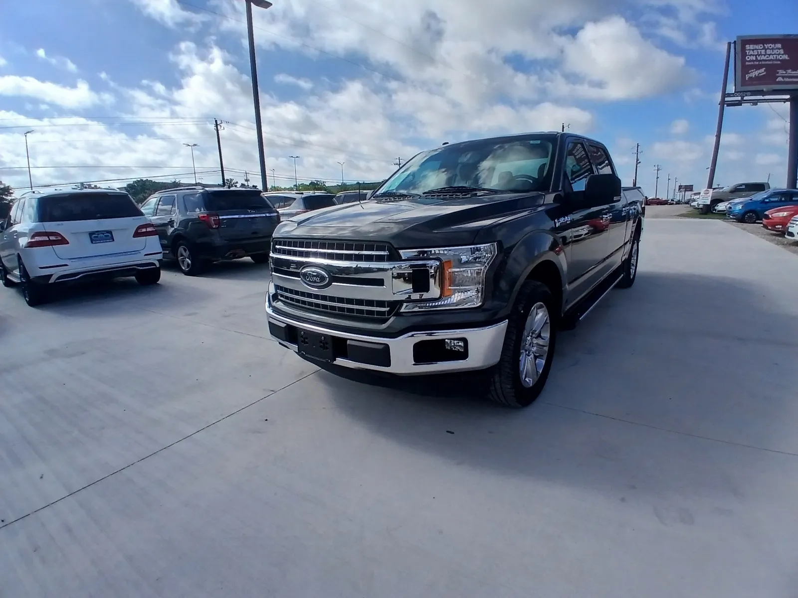 Gray 2018 FORD F-150 XLT for sale in Fort Worth, TX