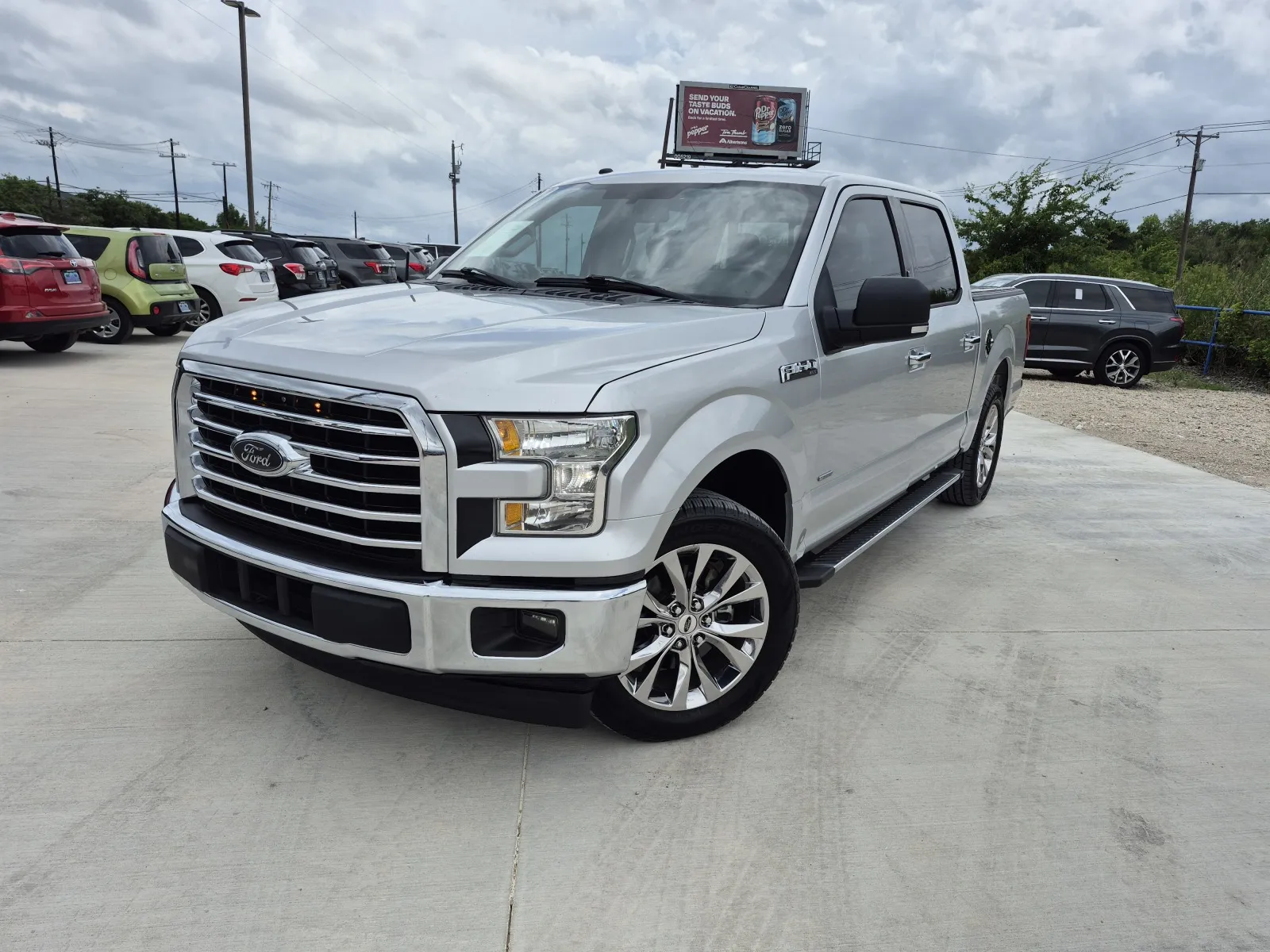 Silver 2017 FORD F-150 XLT for sale in Fort Worth, TX