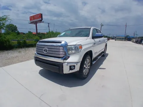 White 2014 TOYOTA TUNDRA LIMITED for sale in Fort Worth, TX
