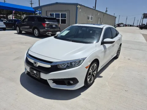 White 2018 HONDA CIVIC EX-T for sale in Fort Worth, TX