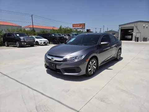 Gray 2016 HONDA CIVIC EX for sale in Fort Worth, TX
