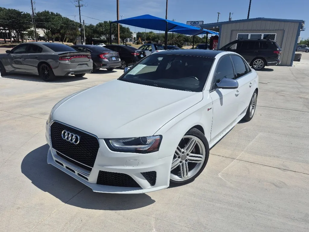 White 2016 AUDI S4 3.0T QUATTRO PREMIUM PLUS for sale in Fort Worth, TX