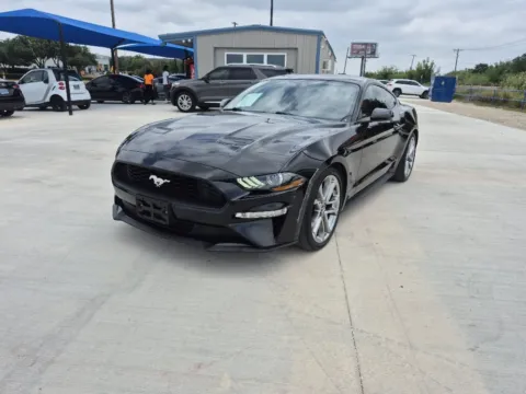 Black 2018 FORD MUSTANG COUPE ECOBOOST PREMIUM for sale in Fort Worth, TX