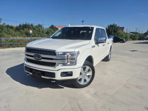 White 2019 FORD F-150 PLATINUM for sale in Fort Worth, TX