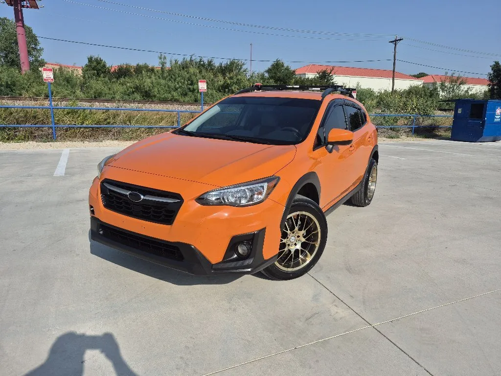 Orange 2018 SUBARU CROSSTREK PREMIUM for sale in Fort Worth, TX