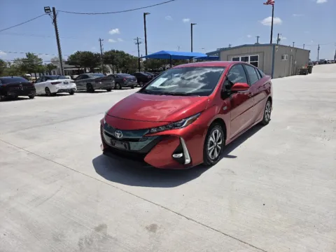 Red 2017 TOYOTA PRIUS PRIME PLUS for sale in Fort Worth, TX