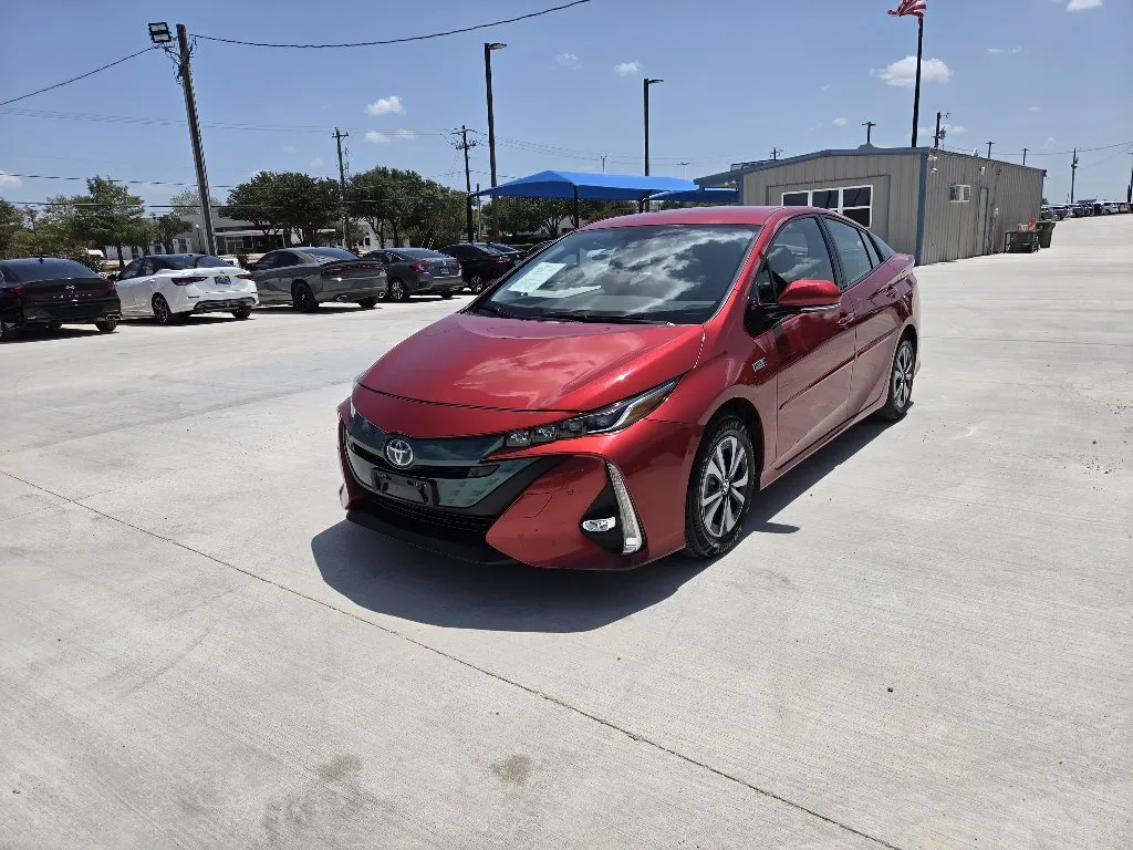 Red 2017 TOYOTA PRIUS PRIME PLUS for sale in Fort Worth, TX