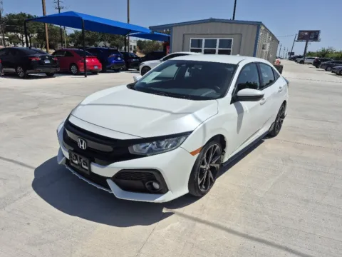 White 2019 HONDA CIVIC SPORT for sale in Fort Worth, TX