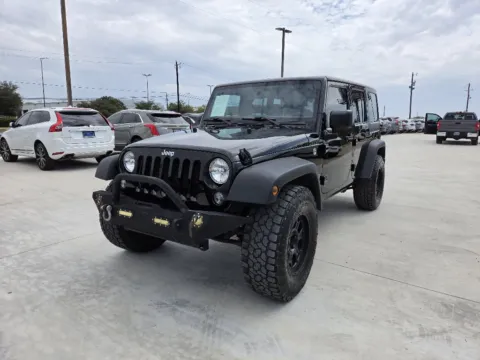 Black 2016 JEEP WRANGLER UNLIMI SPORT for sale in Fort Worth, TX