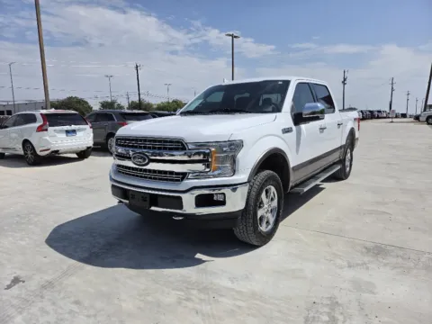 White 2018 FORD F-150 LARIAT for sale in Fort Worth, TX