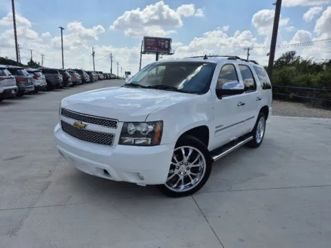 White 2012 CHEVROLET TAHOE LTZ for sale in Fort Worth, TX