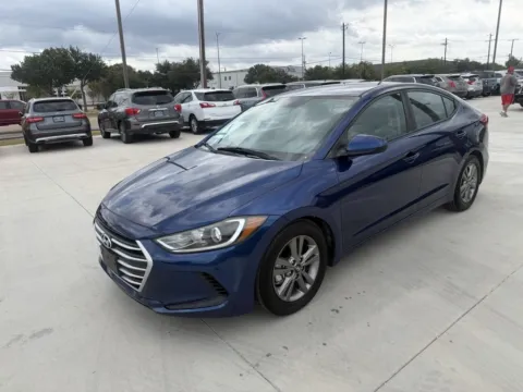 Blue 2017 HYUNDAI ELANTRA SE for sale in Fort Worth, TX