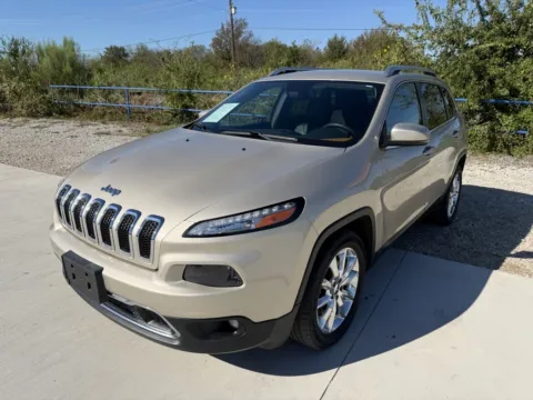 Gold 2015 JEEP CHEROKEE LIMITED for sale in Fort Worth, TX