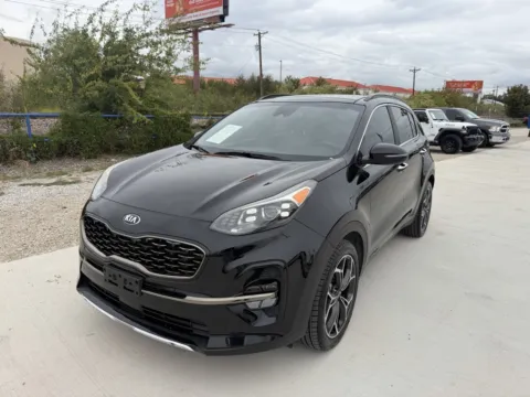 Black 2021 KIA SPORTAGE SX TURBO for sale in Fort Worth, TX