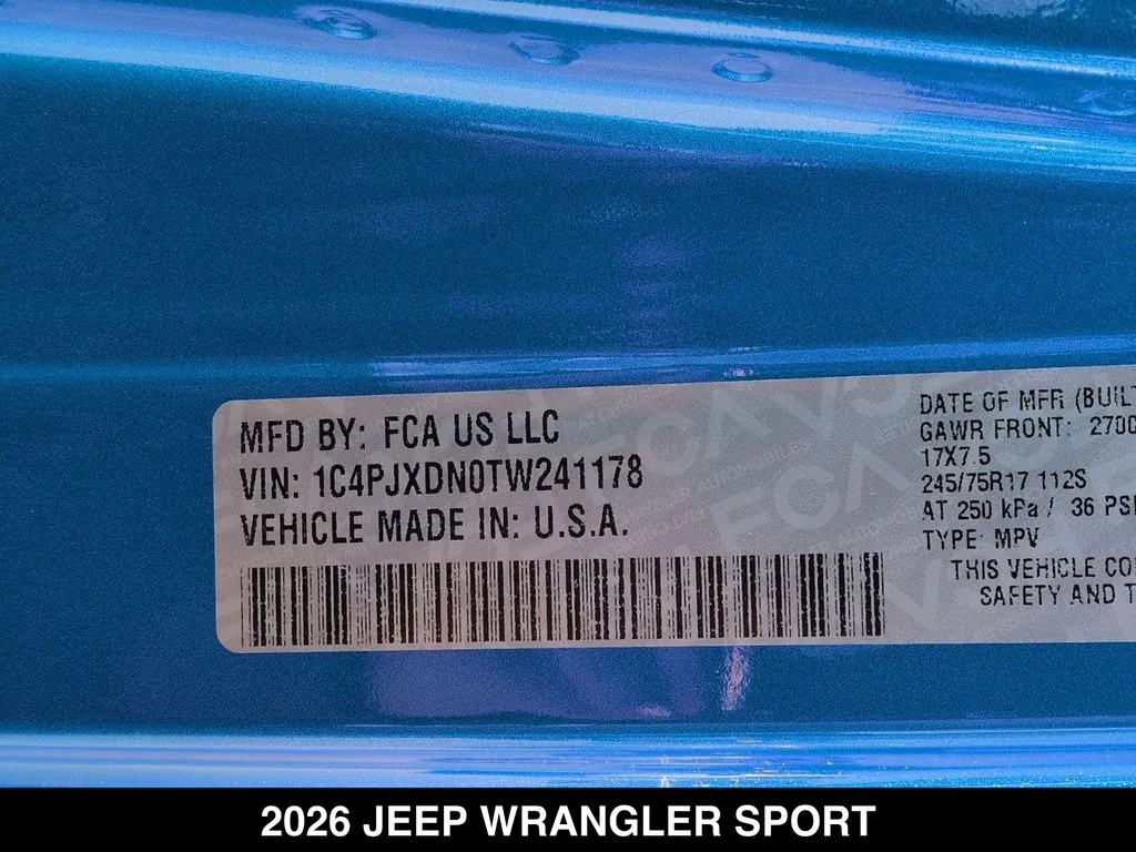 2026 Jeep Wrangler 4-Door Sport - Photo 26