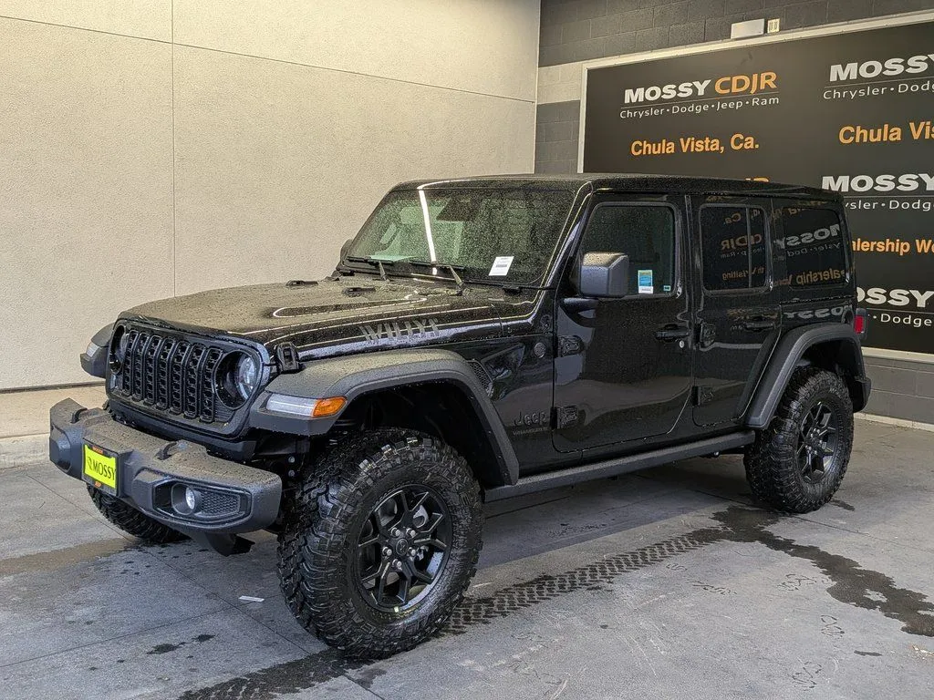 Black 2026 Jeep Wrangler Willys for sale in Chula Vista, CA