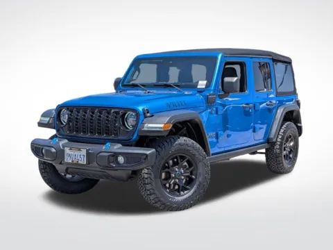 Blue 2024 Jeep Wrangler Willys 4xe for sale in Chula Vista, CA