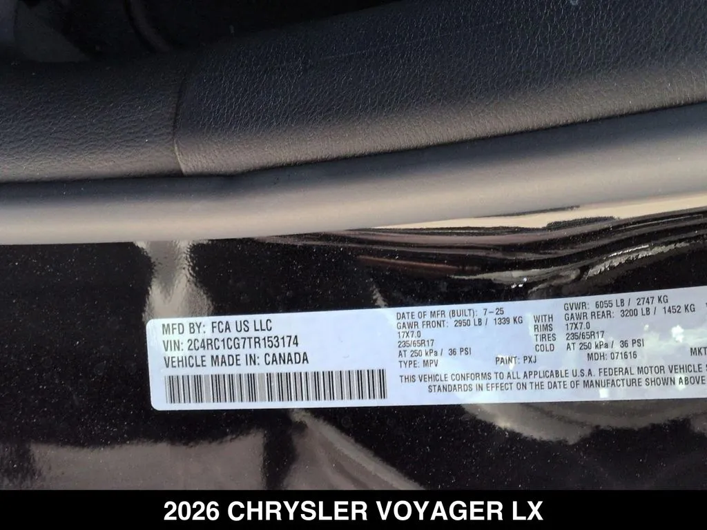2026 Chrysler Voyager LX - Photo 23