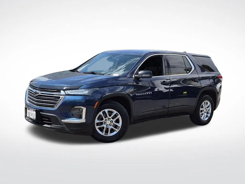 Blue 2022 Chevrolet Traverse LS for sale in Chula Vista, CA