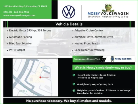 Another view of 2023 Volkswagen ID.4 Pro for sale in Chula Vista, CA at Mossy Chrysler Dodge Jeep Ram
