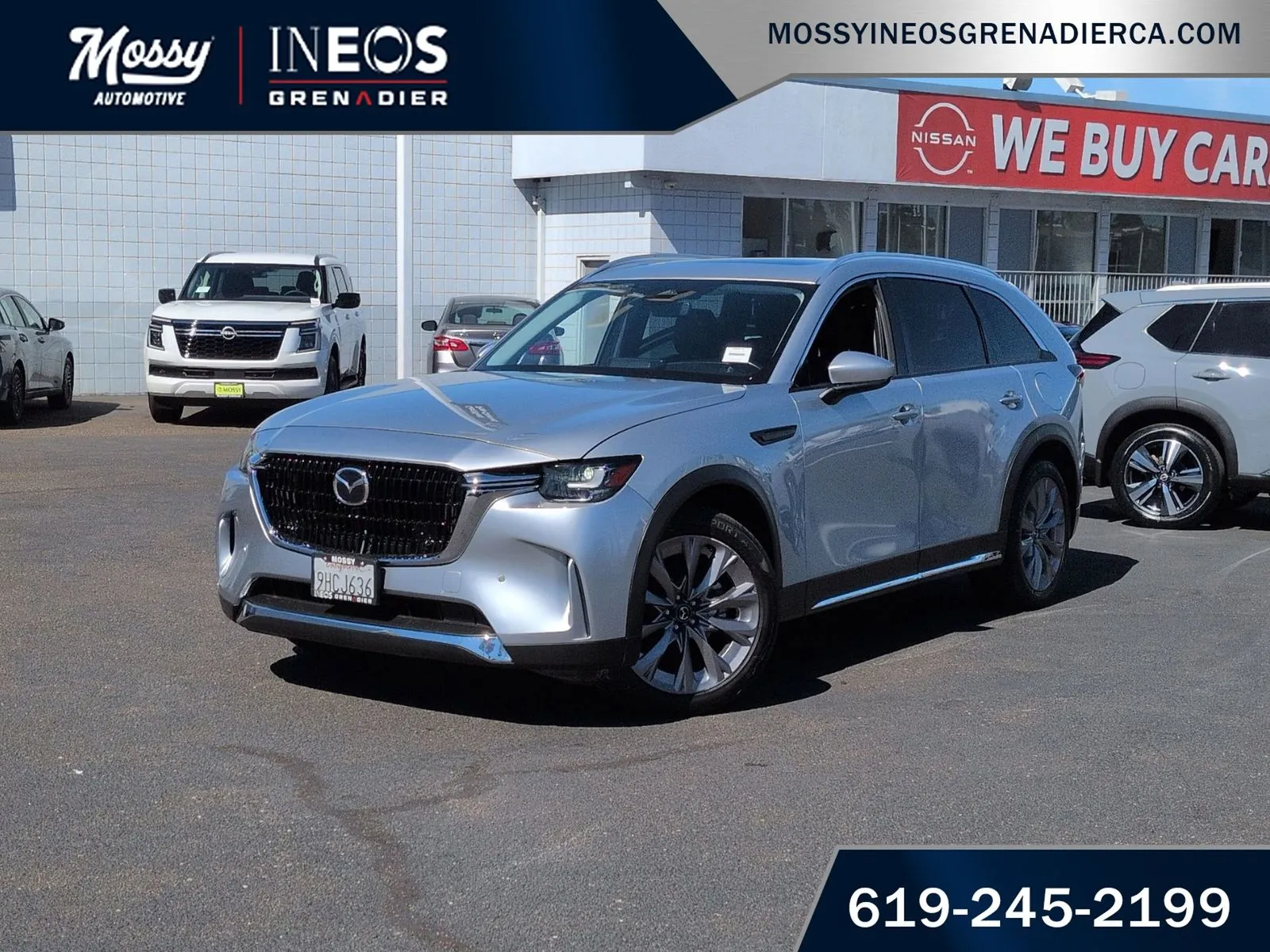 Silver 2024 Mazda CX-90 3.3 Turbo Premium for sale in National City, CA
