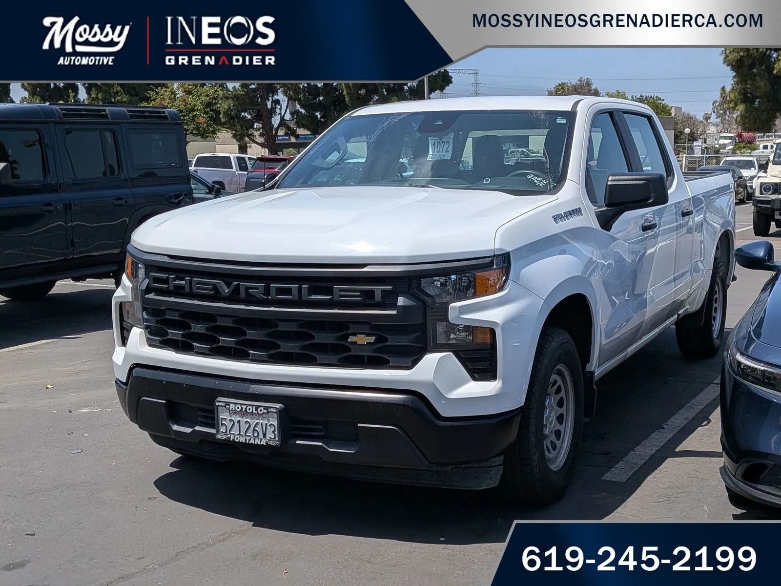 White 2023 Chevrolet Silverado 1500 WT for sale in National City, CA
