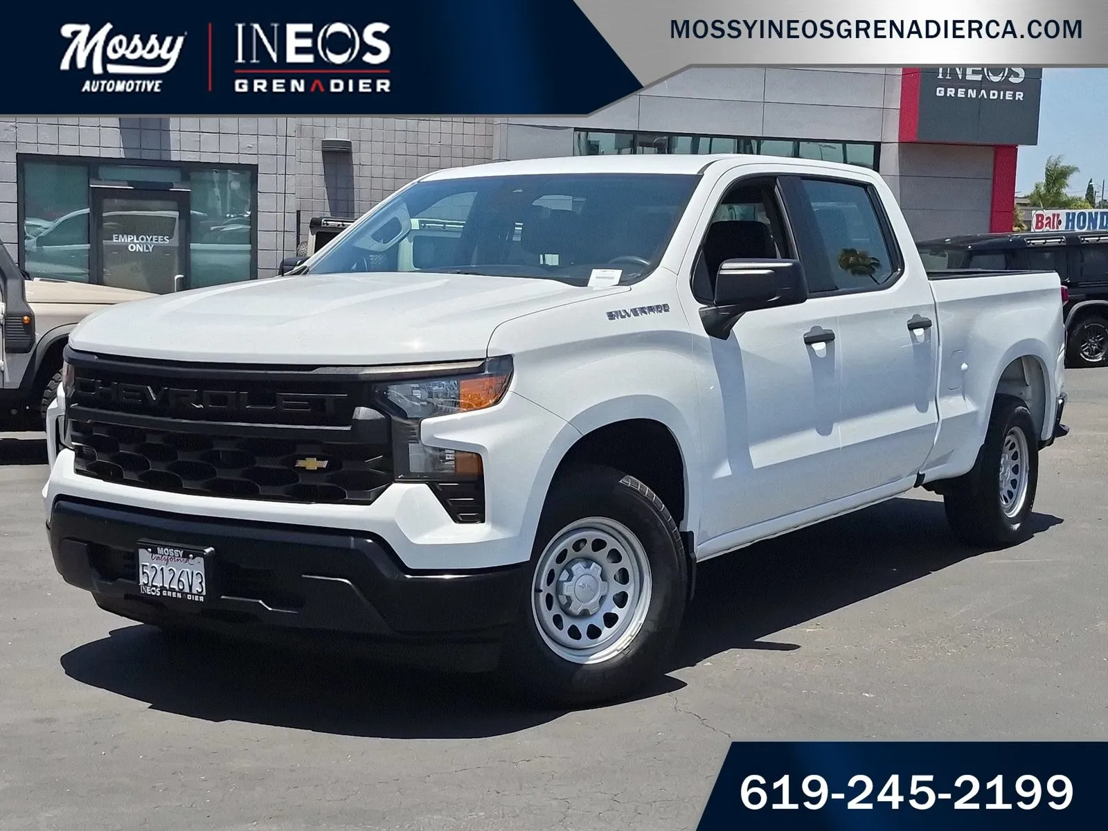 White 2023 Chevrolet Silverado 1500 WT for sale in National City, CA