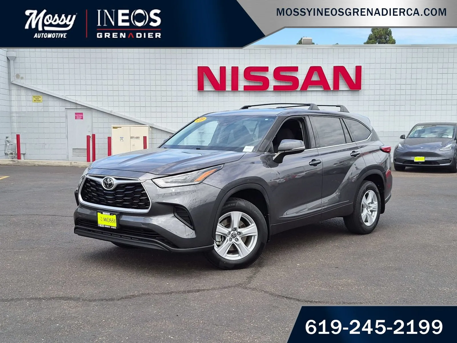 Gray 2021 Toyota Highlander L for sale in National City, CA