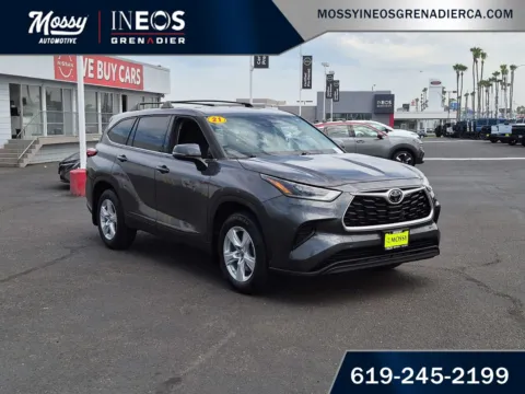 Photos of 2021 Toyota Highlander L for sale in National City, CA at Mossy Ineos Grenadier