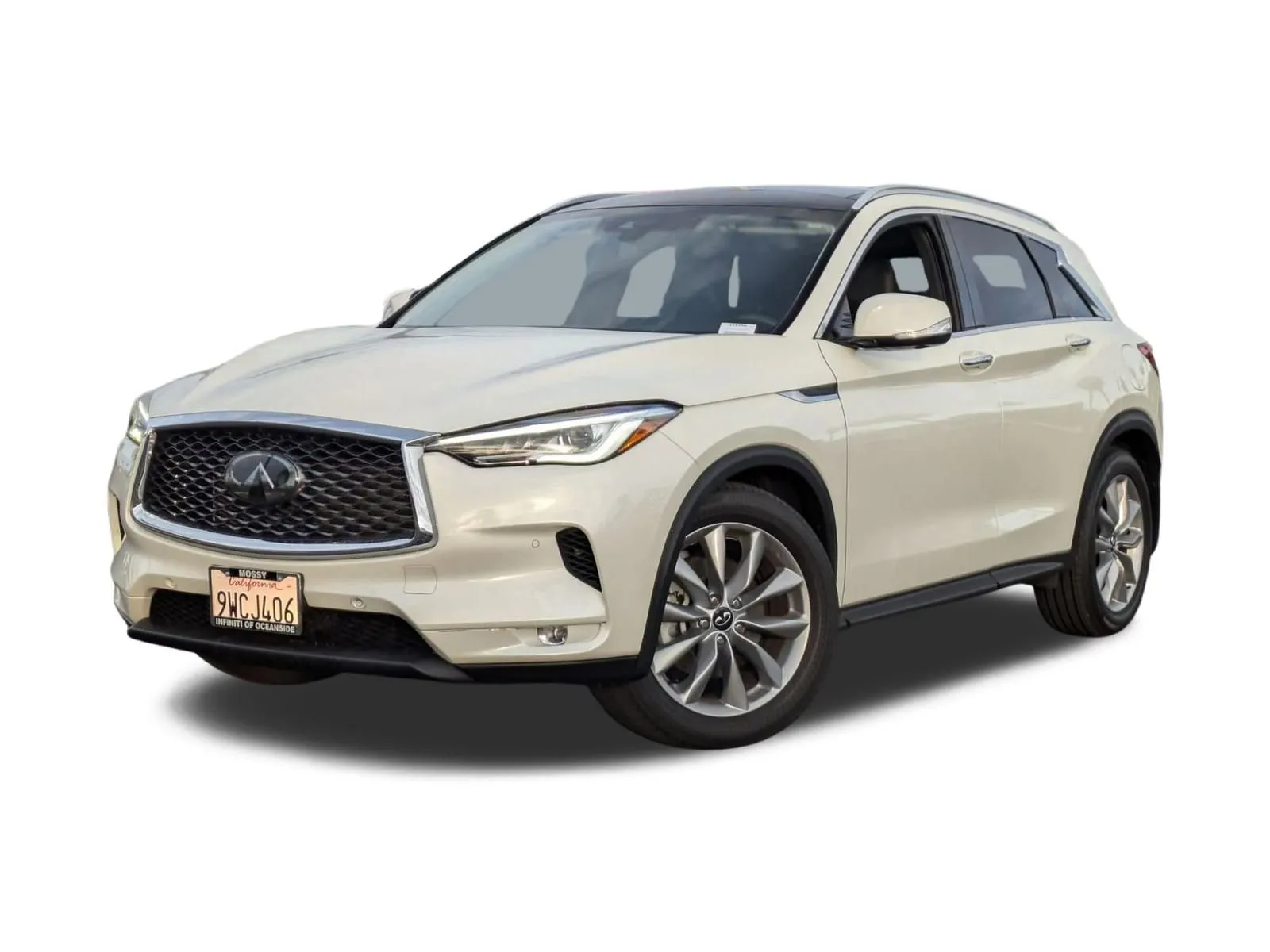 White 2021 INFINITI QX50 ESSENTIAL for sale in Oceanside, CA