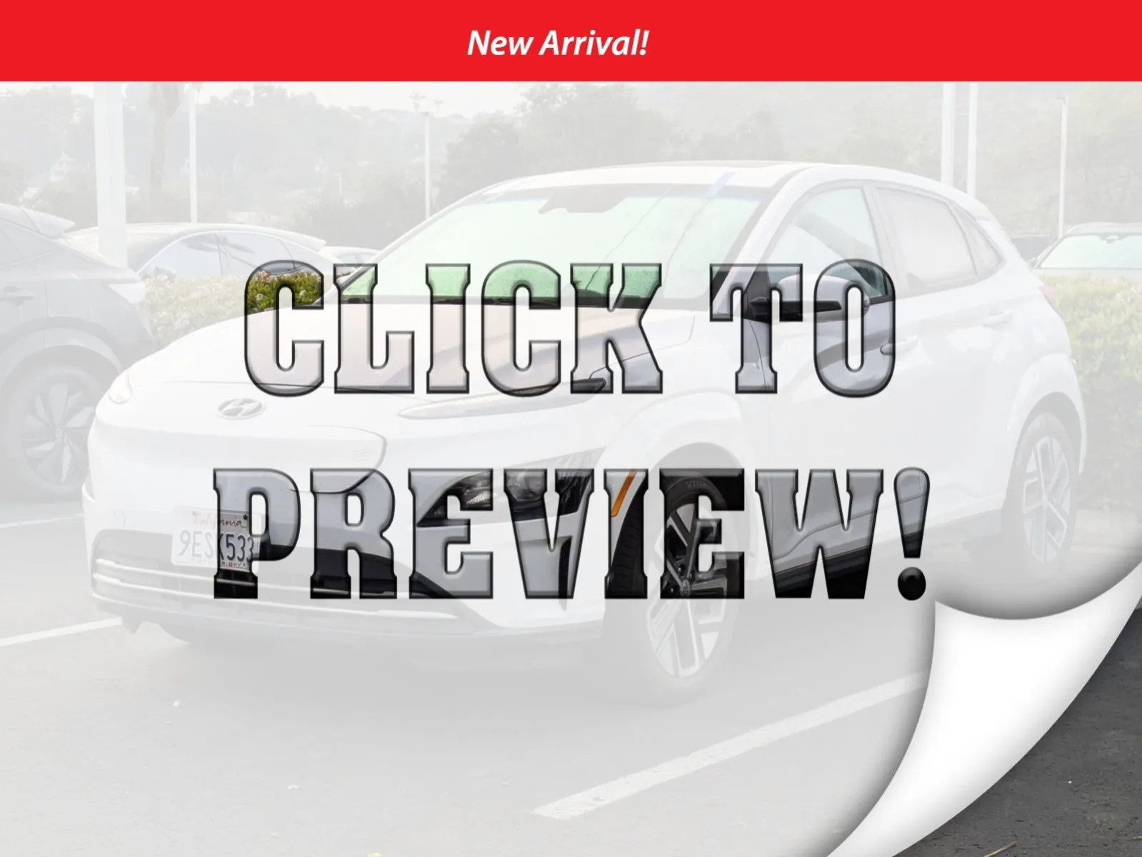 White 2023 Hyundai Kona Electric SEL for sale in Oceanside, CA